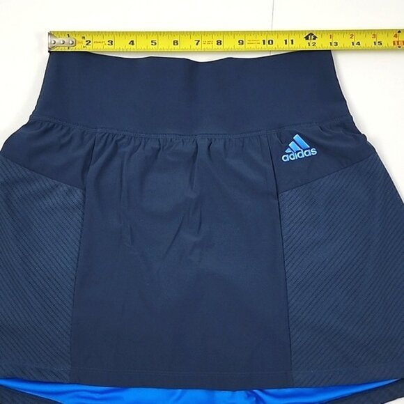 Adidas Heat Dry Athletic Women's Navy Blue Skort Skirt Stretch Size Small - Picture 9 of 13